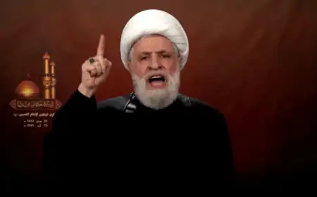 نعيم قاسم يهاجم اتفاق الإطار بين لبنان وإسرائيل ويصفه بالسقطة