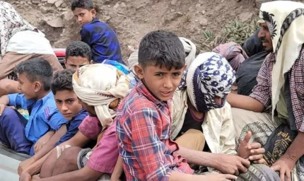 النزوح الجماعي في اليمن يصل إلى 76 ألف شخص